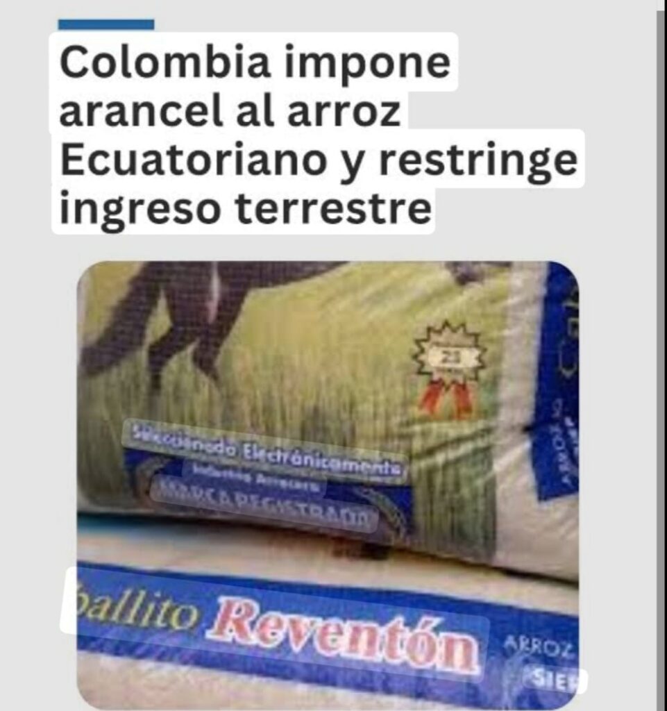 Soberanía en el Plato: Colombia Impone Arancel del 30 % al Arroz Extranjero y Cierra Frontera Terrestre
