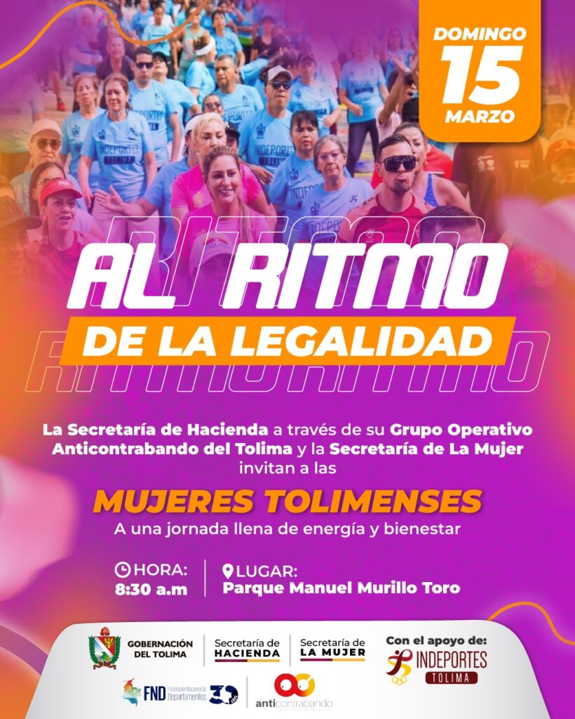 “Al Ritmo de la Legalidad”: jornada para celebrar a las mujeres tolimenses