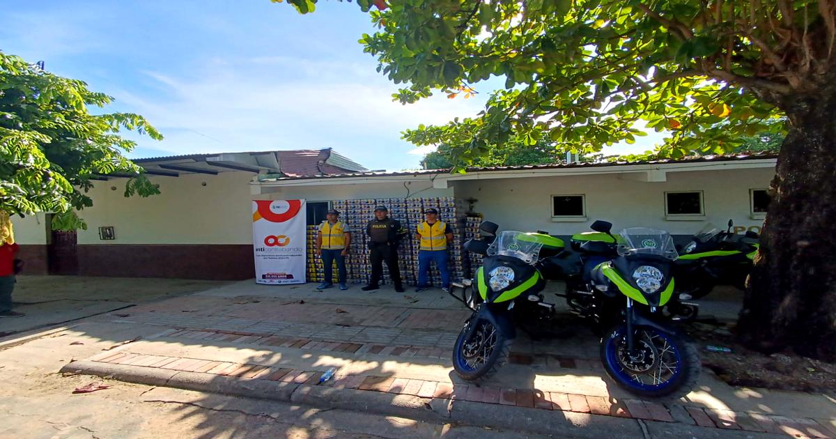 GOAT incautó más de 14 mil unidades de cerveza ilegal en corredores estratégicos del Tolima